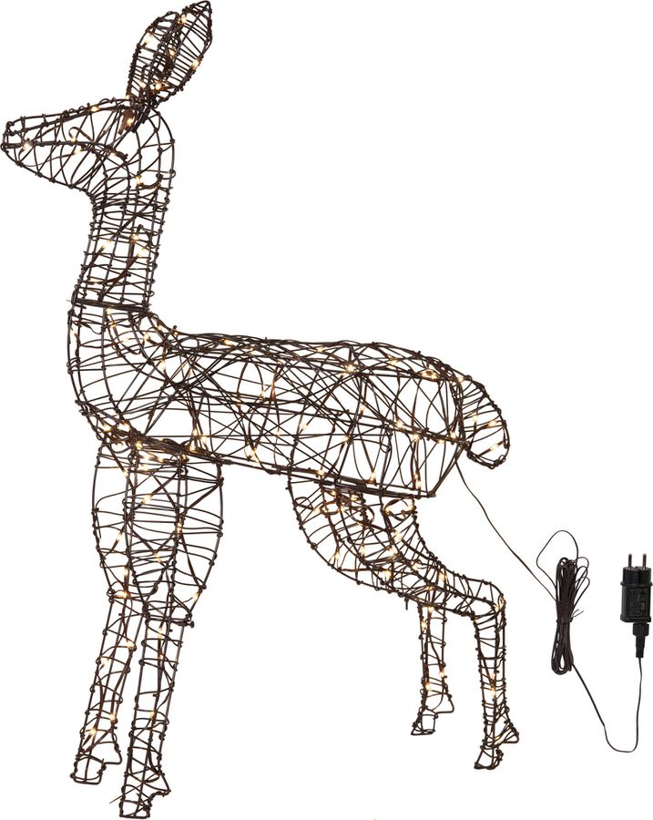 Outdoor Dekoration Vicke Deer - Indoor, Braun, 100.00cm Höhe