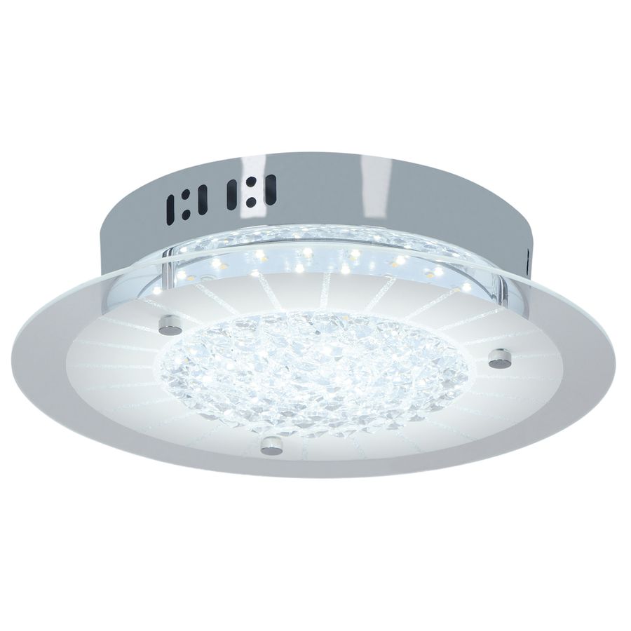 LED Deckenleuchte Chur mit Kristalleffekt - LED fest verbaut, 2700-6500K, warm-kaltweiss