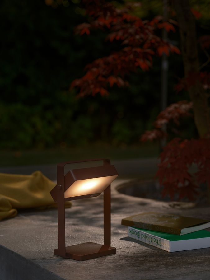 Akkuleuchte Saulio Solar  Braun - 3.5W, LED-Modul, IP44