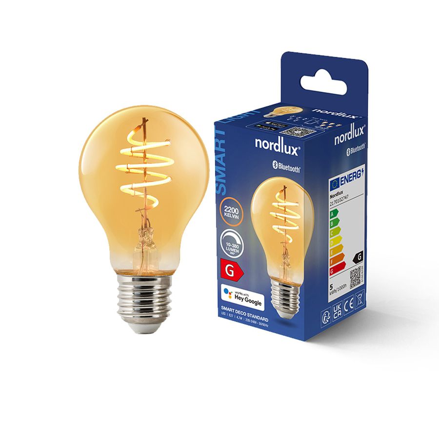 LED-Leuchtmittel Smart , Deco- E27, A60, Amber - 4.7W ,2200K, IP20