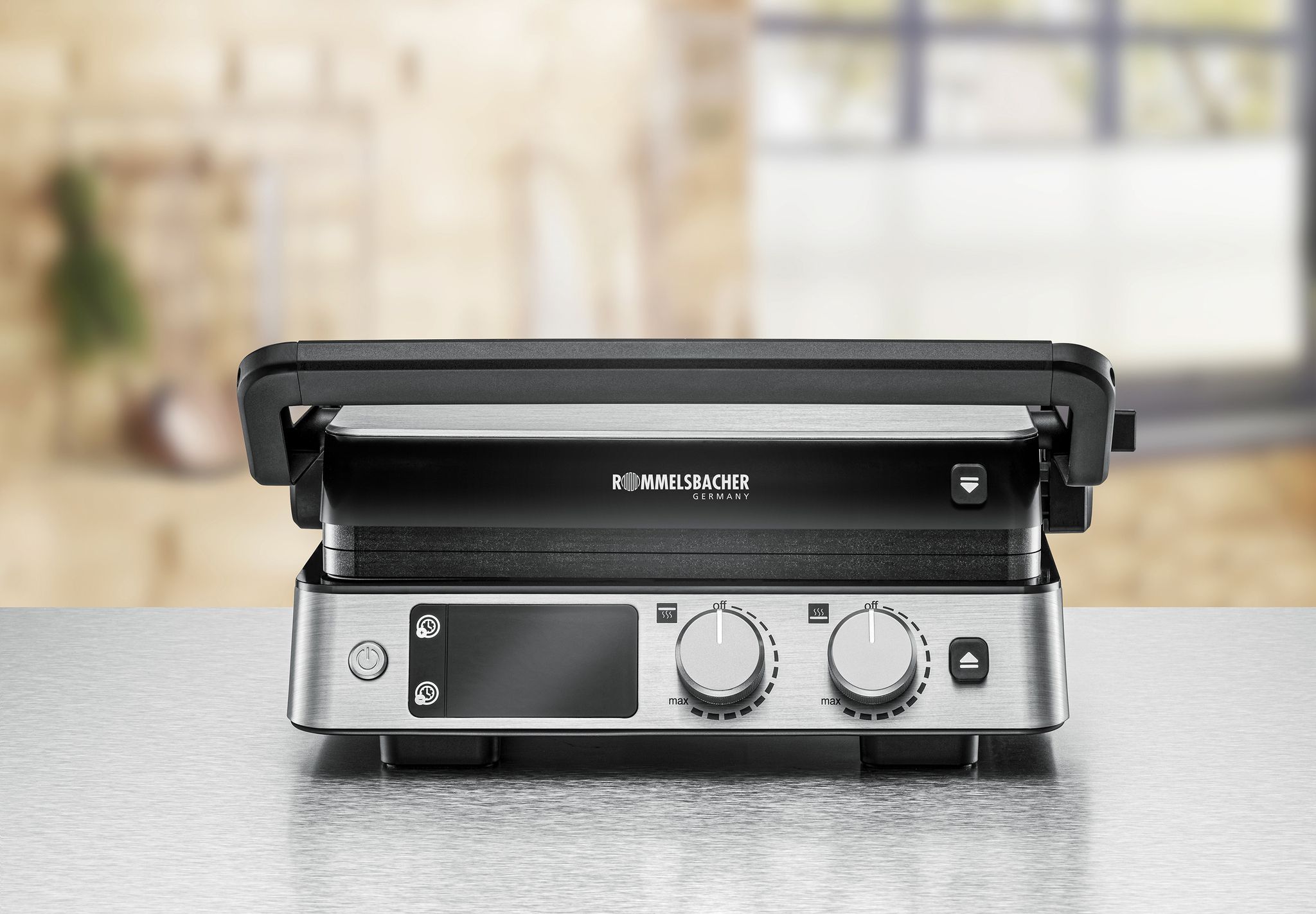 KONTAKTGRILL KG 2025 - Kontaktgrill, Edelstahl/schwarz, 2000W