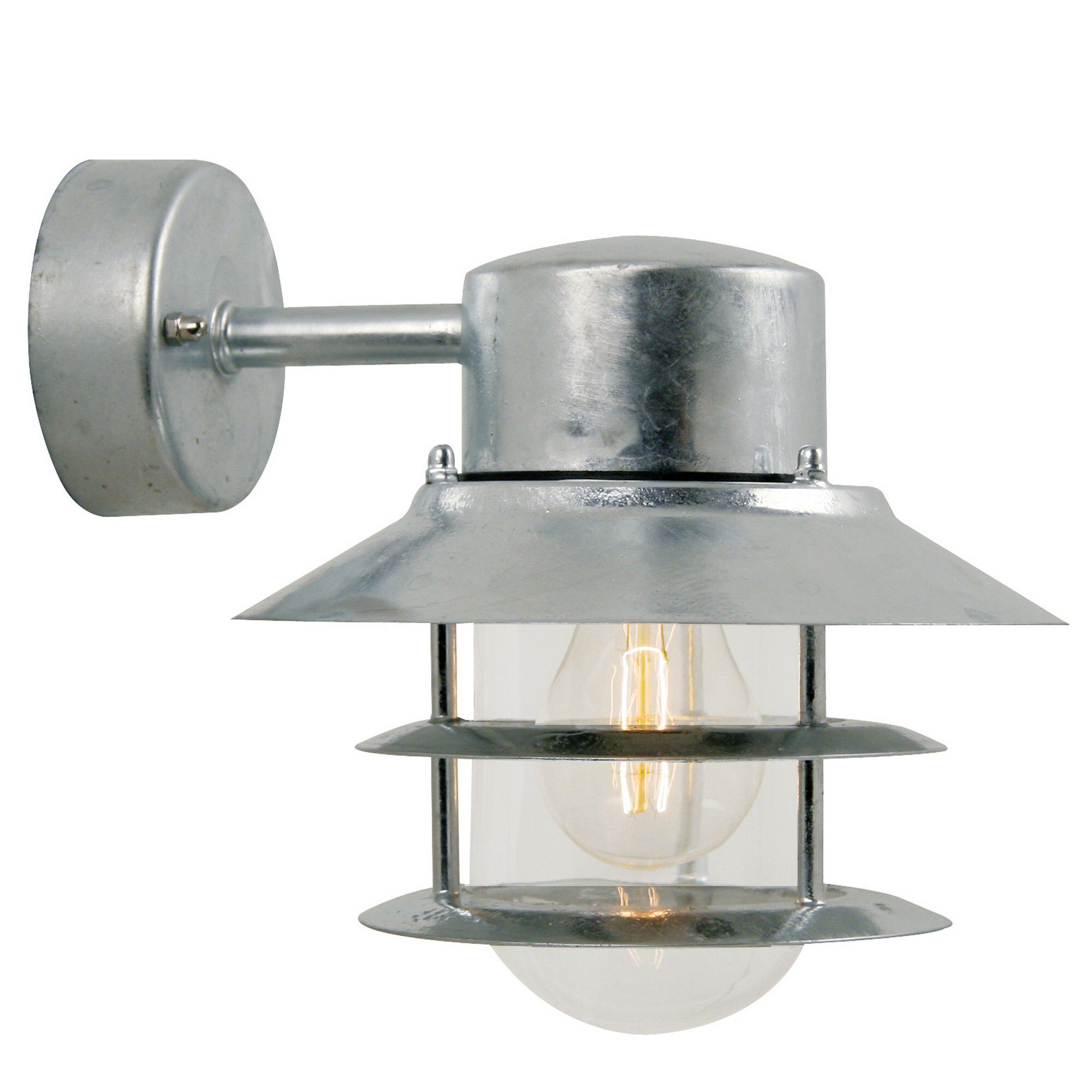 Blokhus Down, Wandleuchte, Verzinkt - E27, max. 60W, IP54