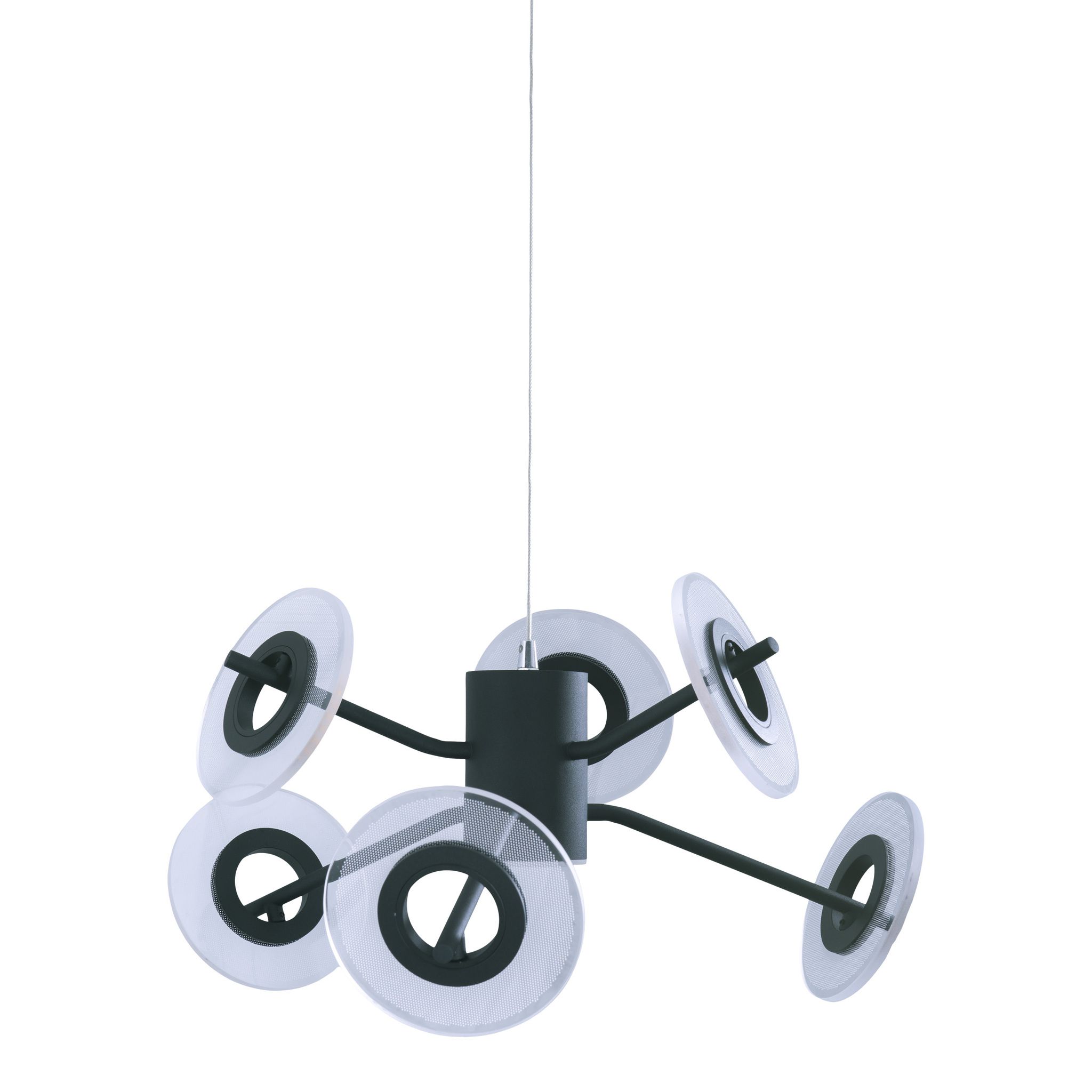 LED Pendelleuchte DISCUS L/B: 50,5 cm - LED fest verbaut, IP20, 48W, 230V