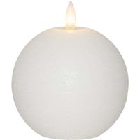 LED Pillar Kerze Flamme Rustic - Indoor, 11.5 cm Höhe,Timerfunktion