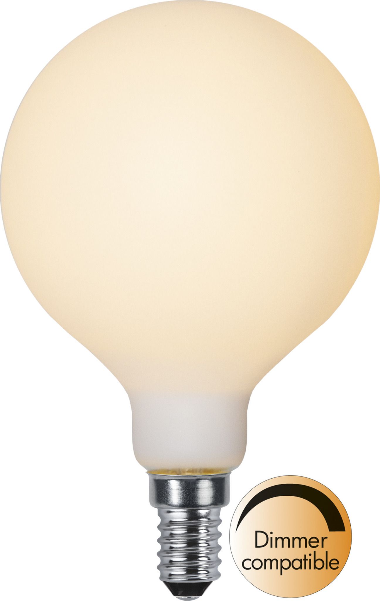 Lampe-Led E14 G80 Opaque Double Coating - E14, 120Lm, 2600K, 1.5W, 220-240V AC