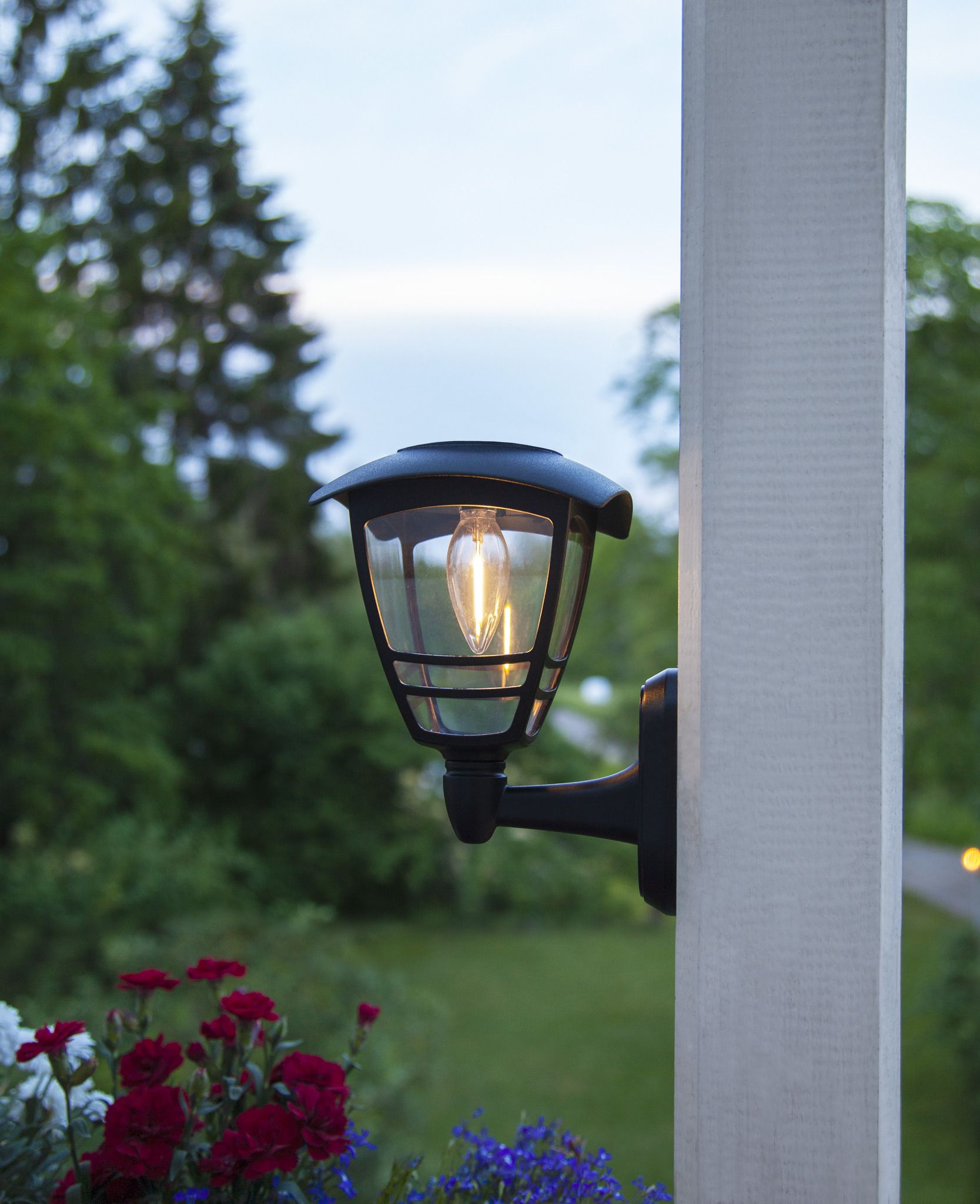 Solar Wand Laterne Felix - Schwarz, Lichtfarbe Warmweiss