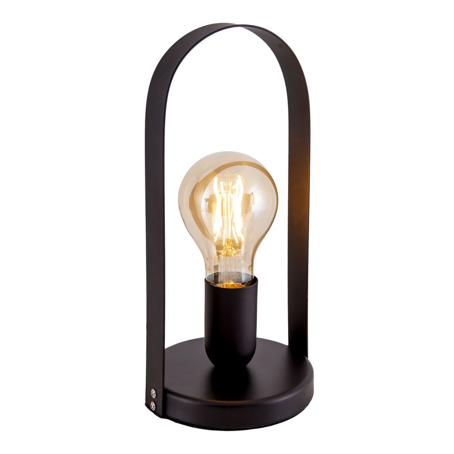 Metall-Tischleuchte Faro h: 28,5cm schwarz - E27, 40W, IP20