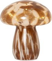 Glas Dekoration Funghi - IP20, Warmweiss, Braun
