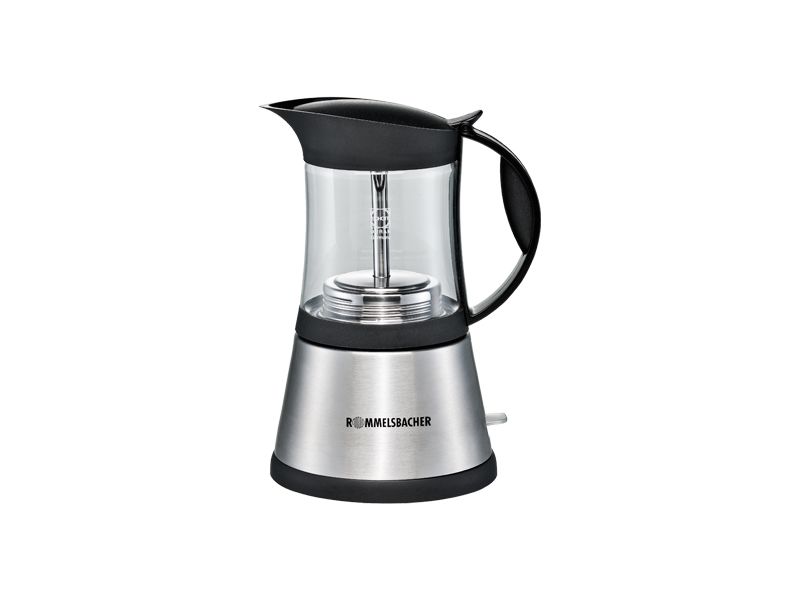 Espresso Kocher EKO 376/G - Espresso Kocher, Edelstahl/Glas, 365W