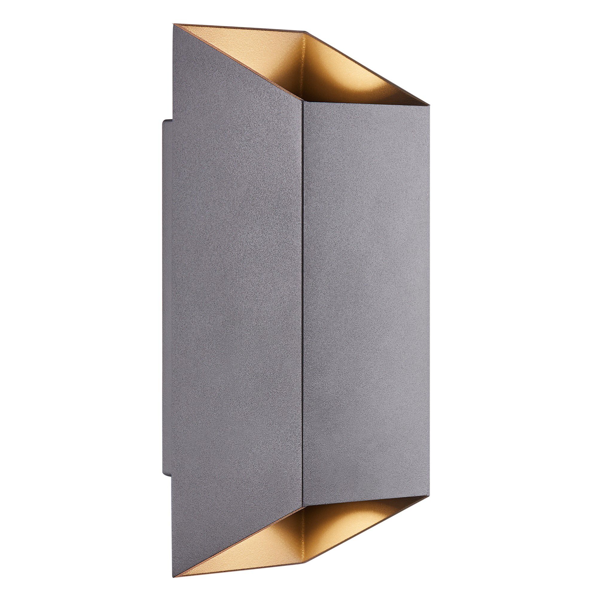 Nico Square 22, Wandleuchte , Anthra. - GU10, IP54, max.35W