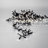 LED crispy white, Lichterkette, 1200 LEDs - Schwarz, 3000K, 2400cm