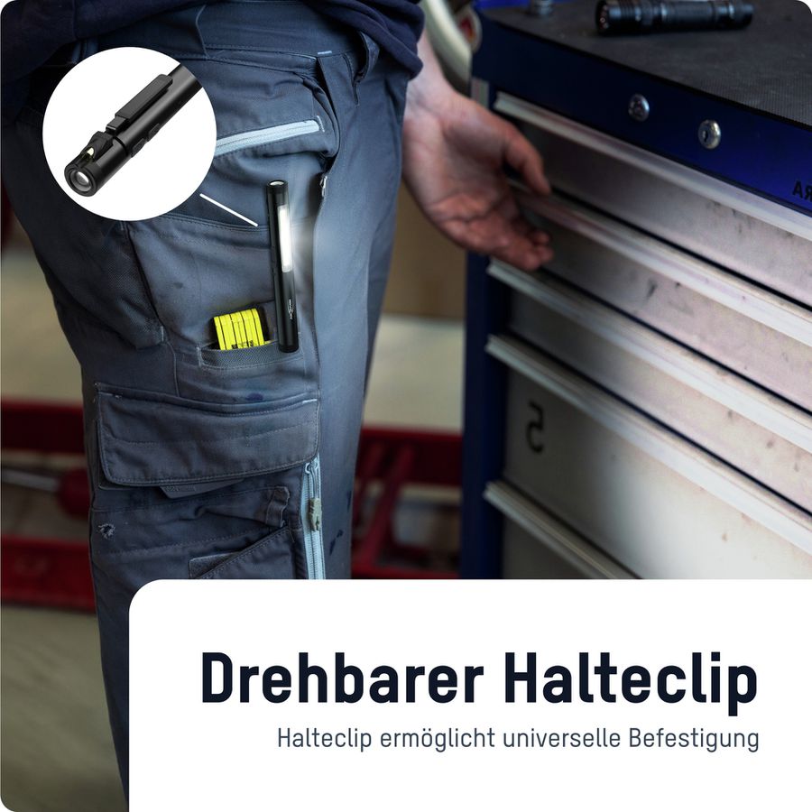 Stiftleuchte Penlight 4in1R - 600lm, IP20, Schwarz