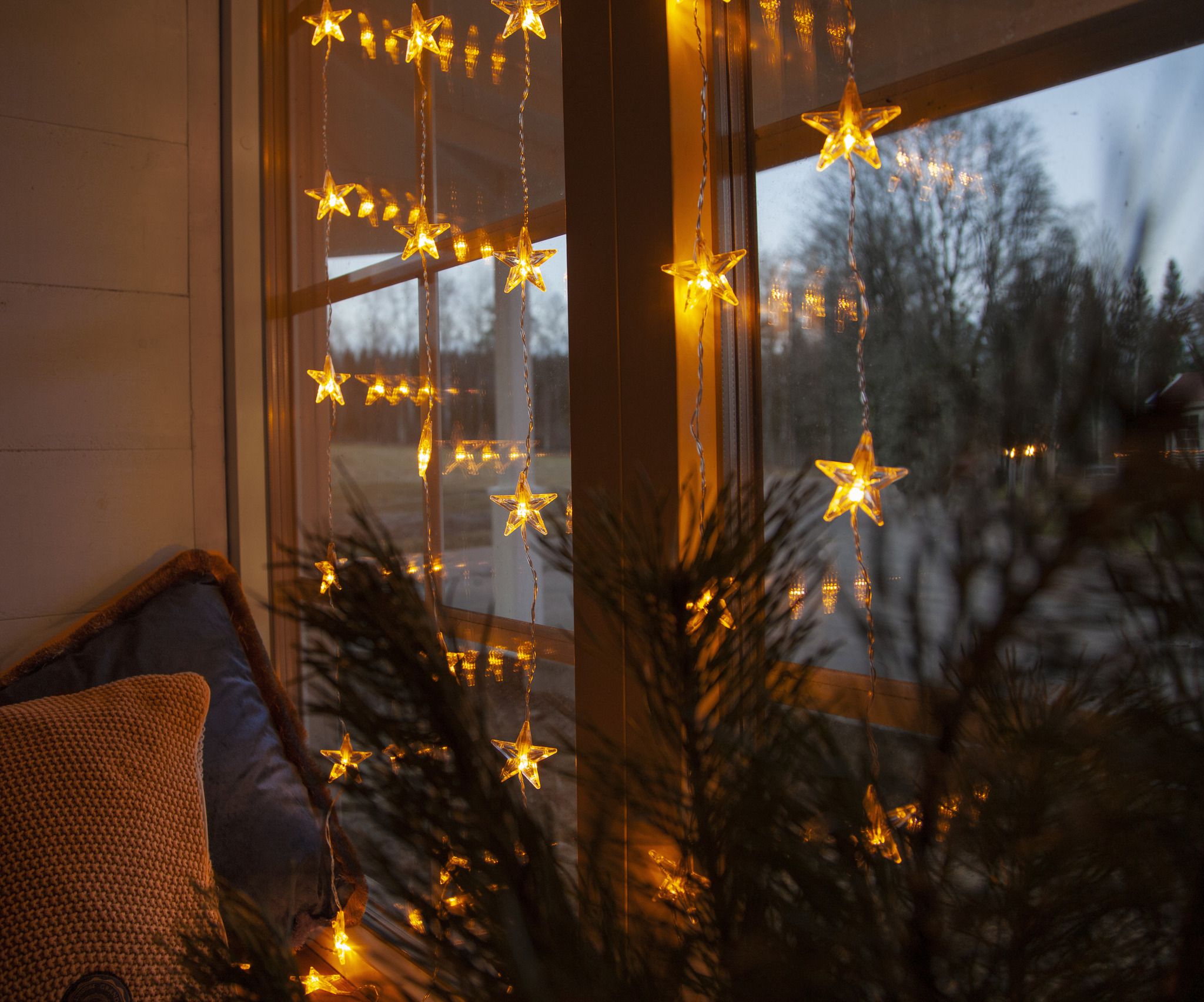 Sternenlichtervorhang - IP20, Warmweiss, 30 LED