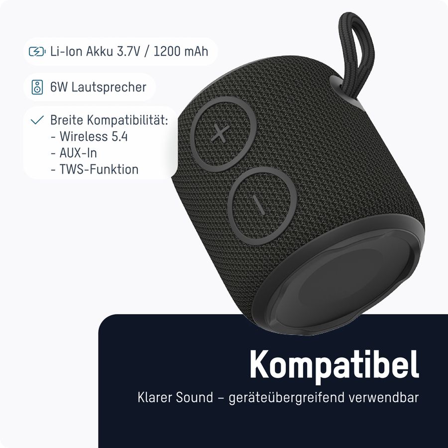 BTS-Mini Lautsprecher - Wiedergabezeit max. 4 Stunden