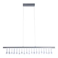 LED Pendelleuchte Nobilis L: ca. 100 cm - satin-nickel - LED, 23.6W, IP20