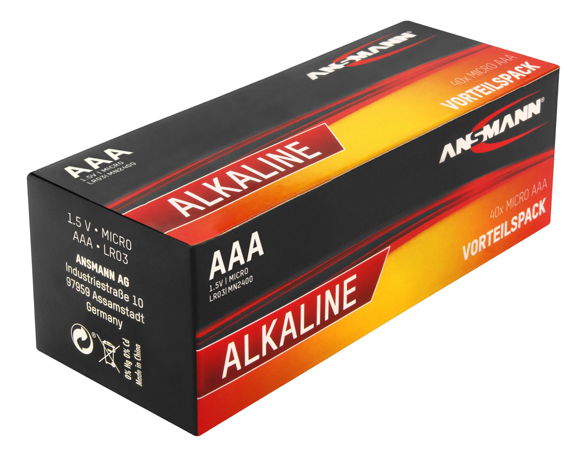 Alkaline Batterie Micro AAA - LR03 40er Karton