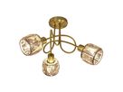 LED Deckenleuchte Josefa (3er Spot) - E14, 3x4W, 3x475lm, 3000K, IP20, gold, nicht dim., inkl. Leuchtmittel, D=380mm, H=240mm
