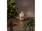 LED Pillar Kerze Flamme Winterland - Indoor, 12.5 cm Höhe,Timerfunktion