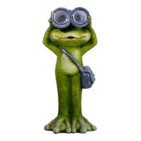 LED Solarleuchte FROSCH H: 30 cm - IP44, 0.5W, Warmweiss
