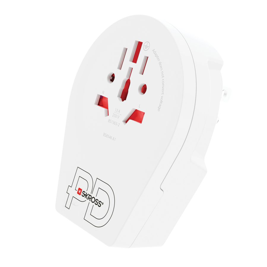 World to USA USB C20PD - Out: USA, In: CH, IT, 2-Pol EU, UK, BRA, USA/Japan, AUS/China, 1xUSB-C PD