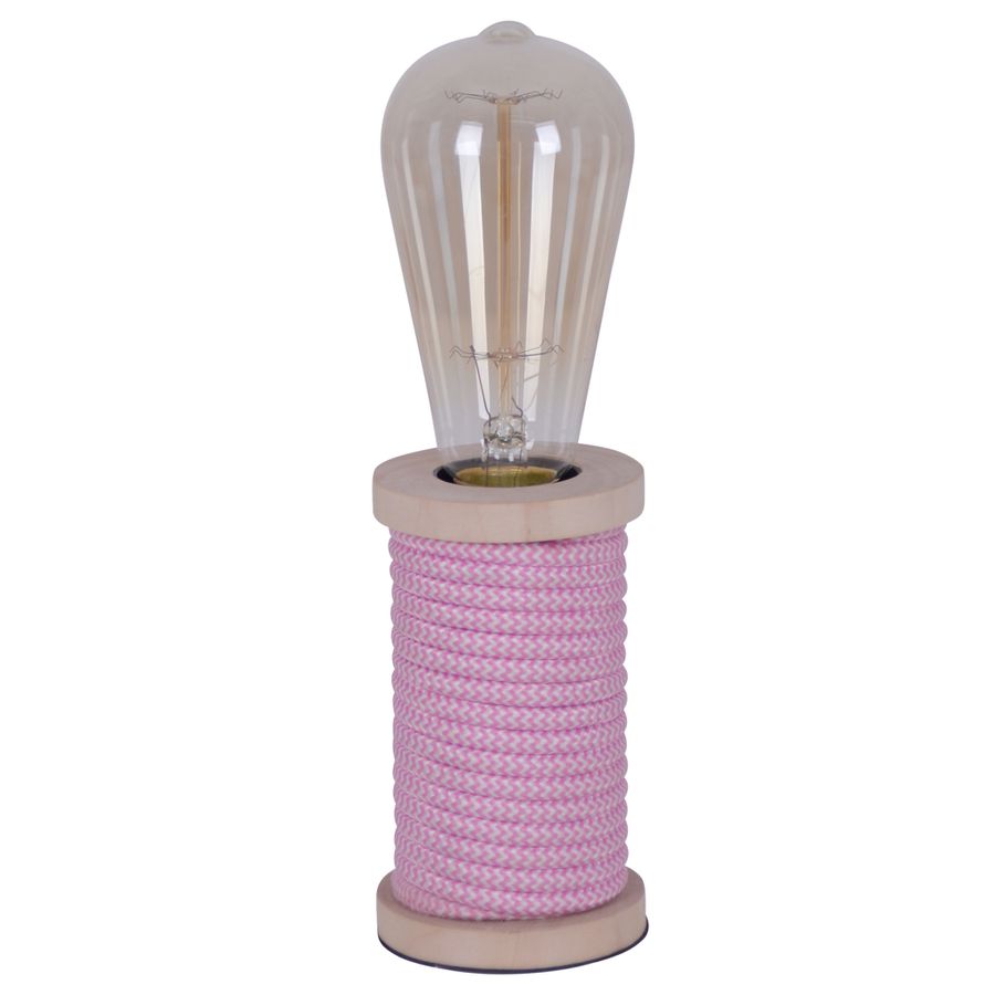 Tischleuchte Max pink/weiß h: 12cm - E27, 40W, IP20