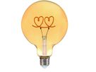 LED Leuchtmittel Double Hearts stehend - E27, 300Lm, 2200K, 4W, 230V
