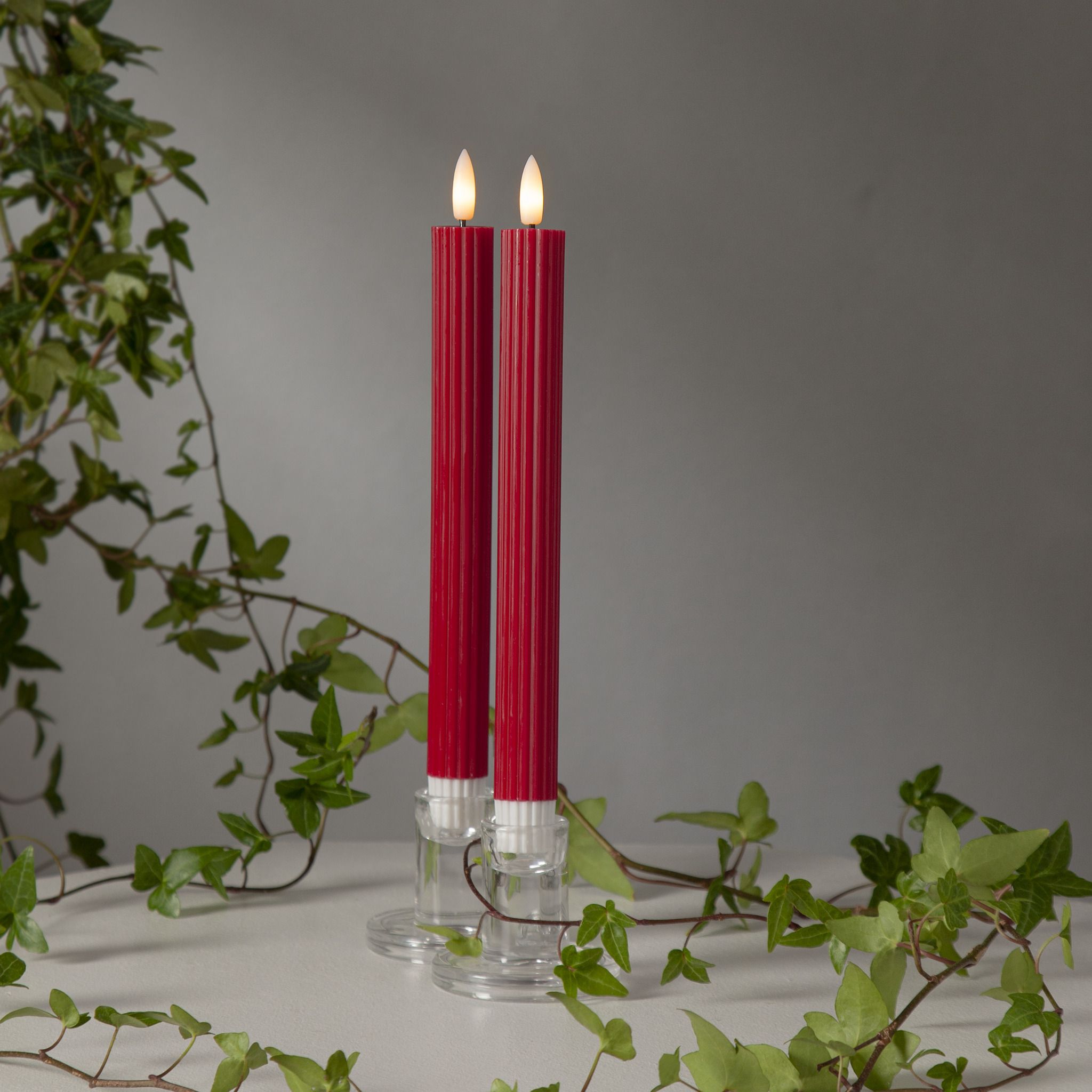 LED Dinner Kerze 2P Flamme Stripe - IP20, Warmweiss, 2 LED'S