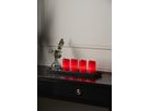 Bougie de cire à LED 4-Set Advent - Indoor, Rot, 10cm Höhe, Timerfunktion