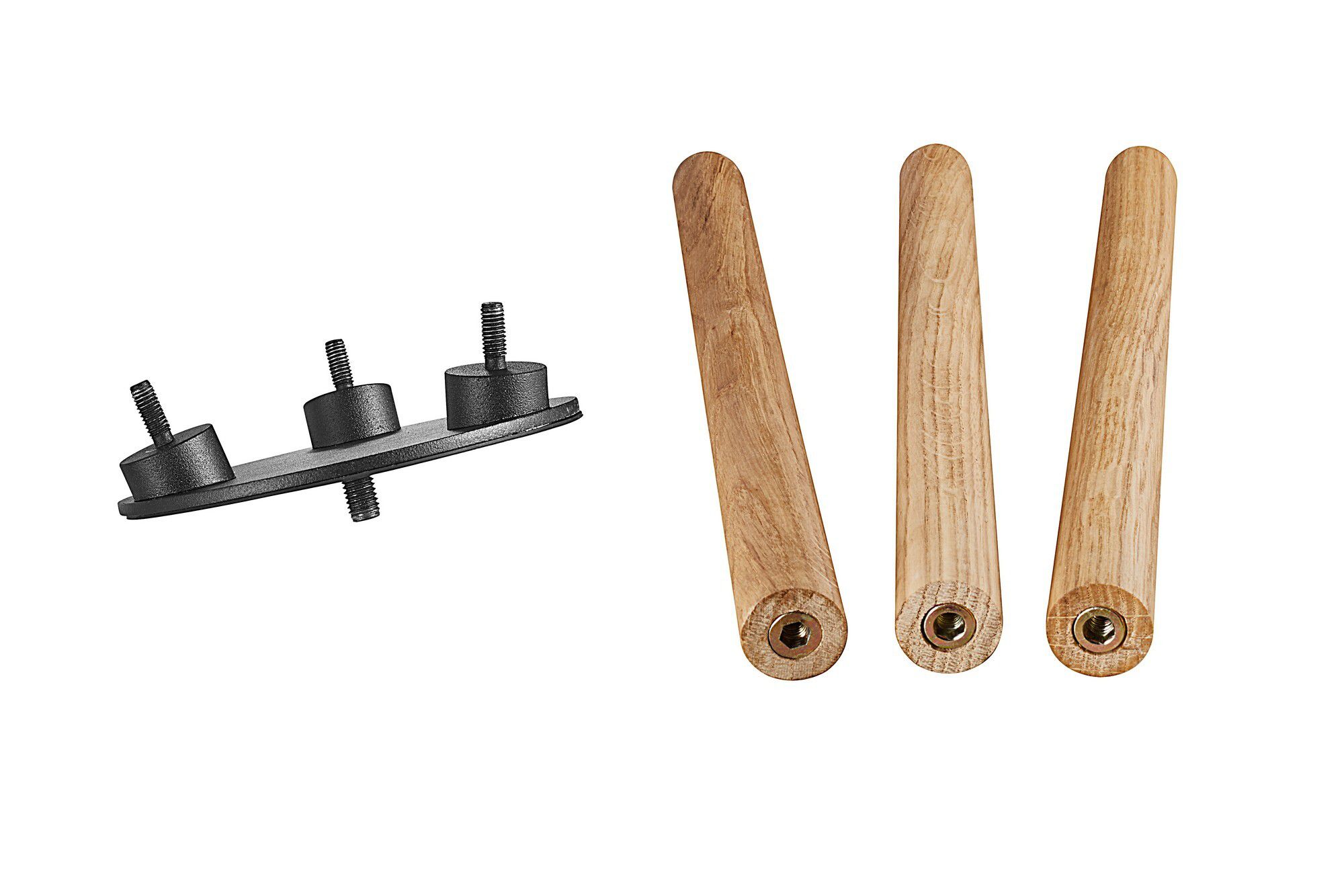 Kettle-Tripod 31, Holz Eiche - 3-Beinnfuss