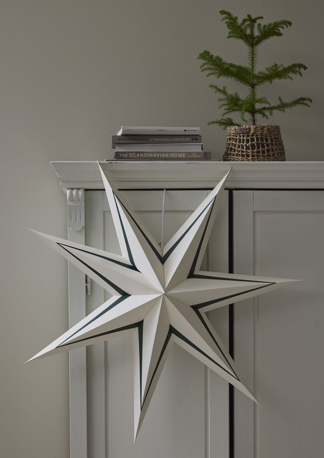 Paper Star Stripe - Indoor, , Weiss