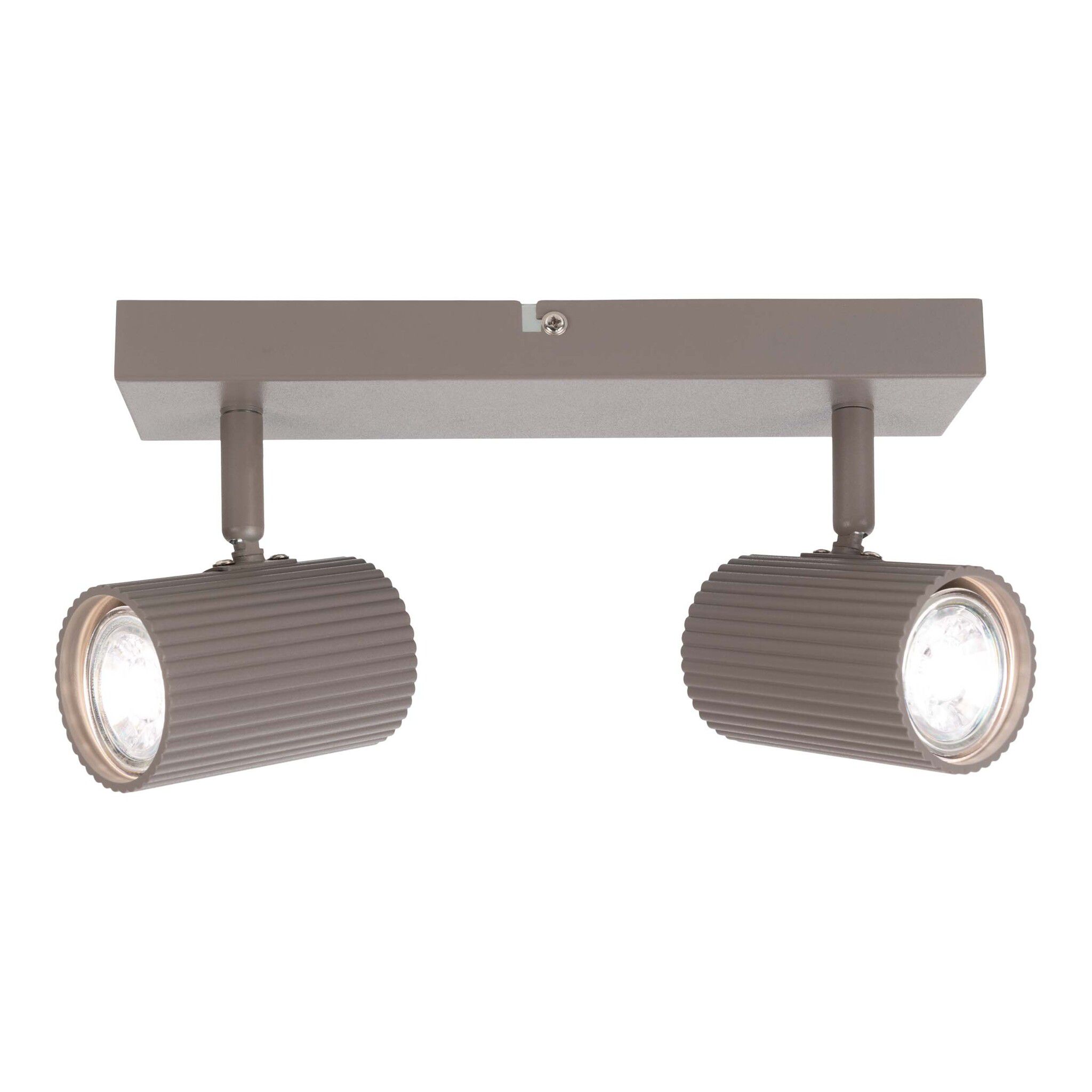 2er Spot Wand-/Deckenleuchte  TINNIS  L: 26cm sand - IP20, GU10, Beige