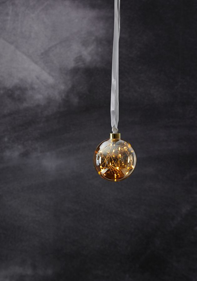 Boule de verre Glow - IP20, Amber, 15 LED