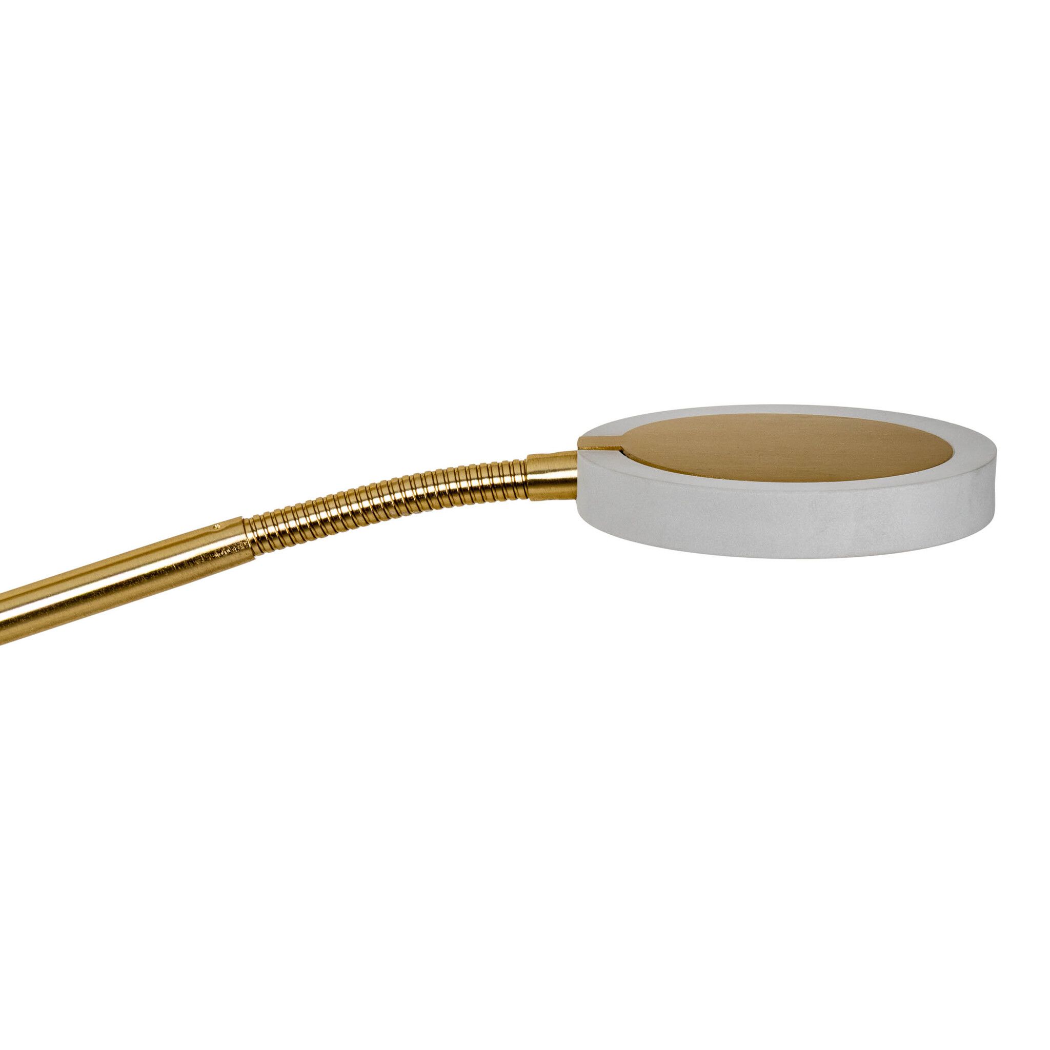 LED-CCT Stehleuchte  SAMIRO  inkl. Lesearm H: 180cm messing matt - IP20, LED-Modul, Messingmatt