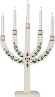 Kerzenleuchter Elias Tradition - IP20, Weiss, Warmweiss