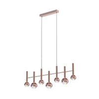 7er LED Pendelleuchte  SINGAPUR  L: 98cm kupfer - IP20, LED-Modul, Kupfer