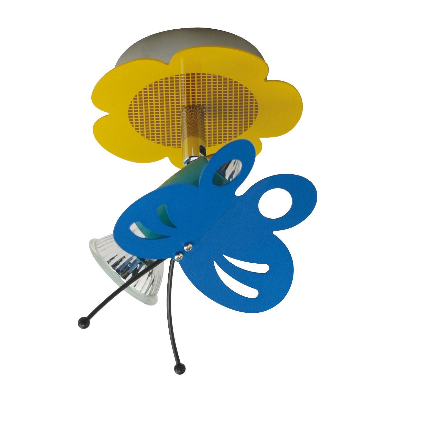 Kinder-Deckenleuchte Schmetterling - IP20, GU 10, gelb
