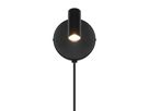 Wandleuchte Omari Round Schwarz - LED, IP20, 230V
