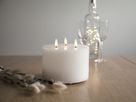 LED Pillar Kerze Flamme - Indoor, Weiss, 13cm, Timerfunktion