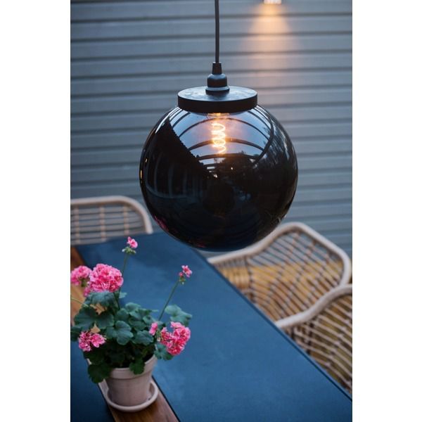 Pendelleuchte Orby - IP44, E27, Schwarz