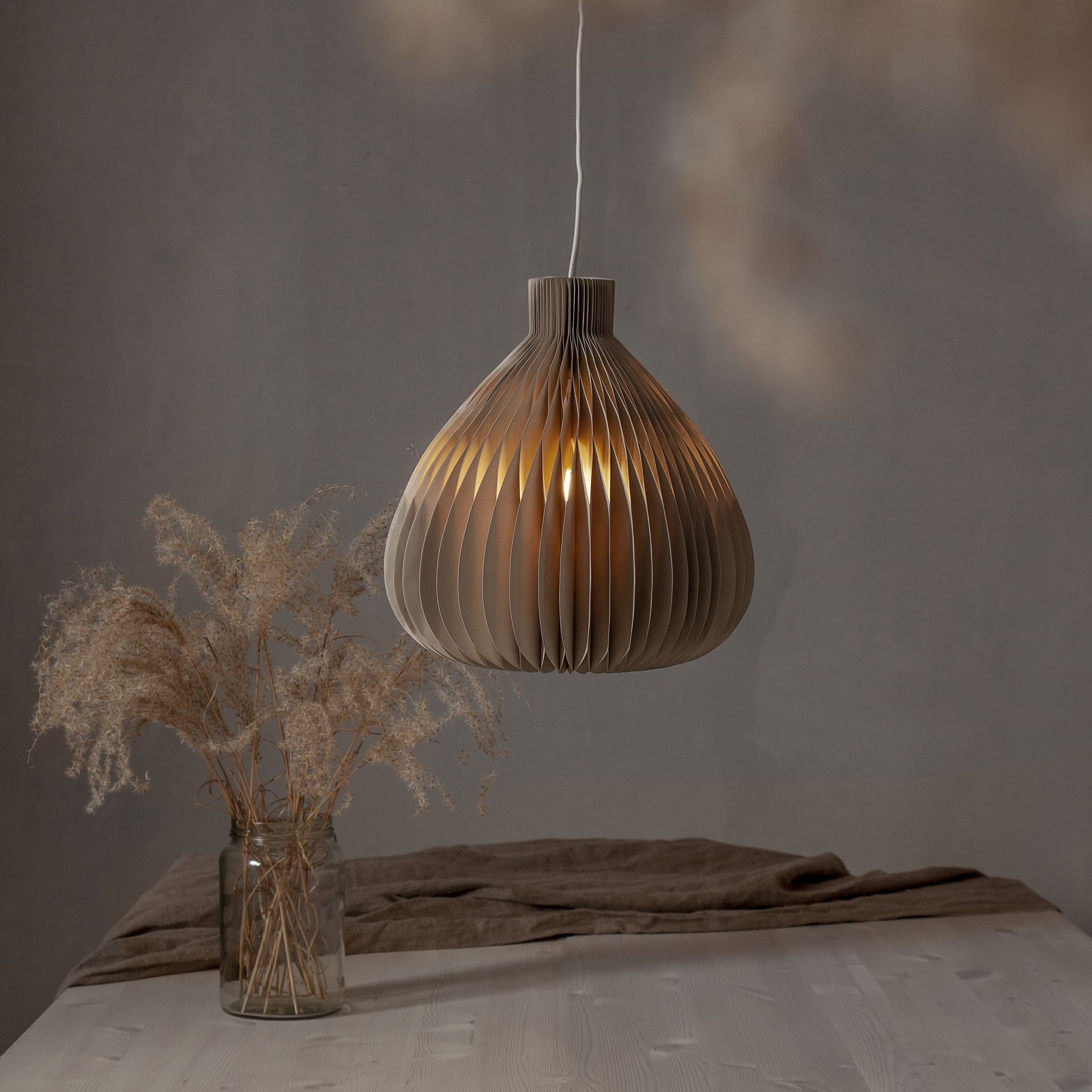 Hängende Dekoration Honeycomb - IP20, Beige, 30.00 cm