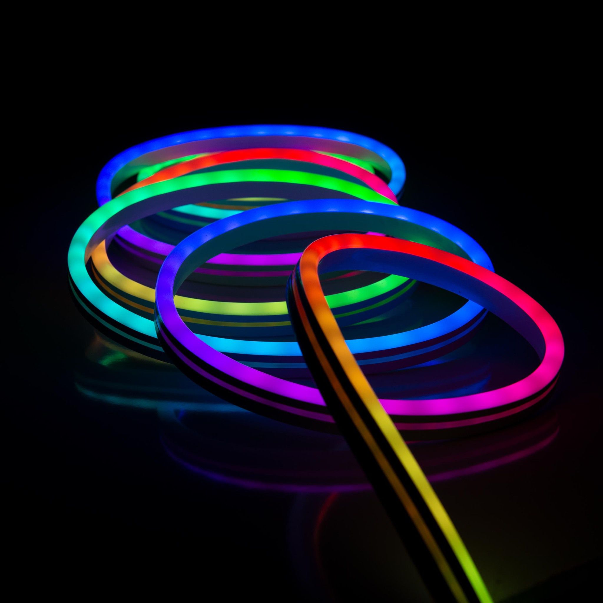 LED Stripe outdoor 500cm RGB, CH-Stecker IP55 - 500cm Länge , IP68, Stecker IP55