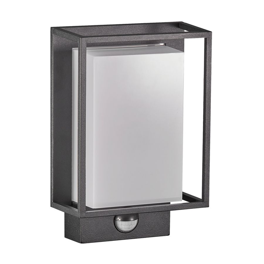 LED Sensor-Wandleuchte Nestor - 8W, 550lm, 2700K, IP44, CRI 80, 120°, nicht dimmbar, L=221mm, B=147mm, H=87mm