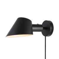 Stay Short, Wandleuchte, Schwarz - E27, max. 60W, IP20