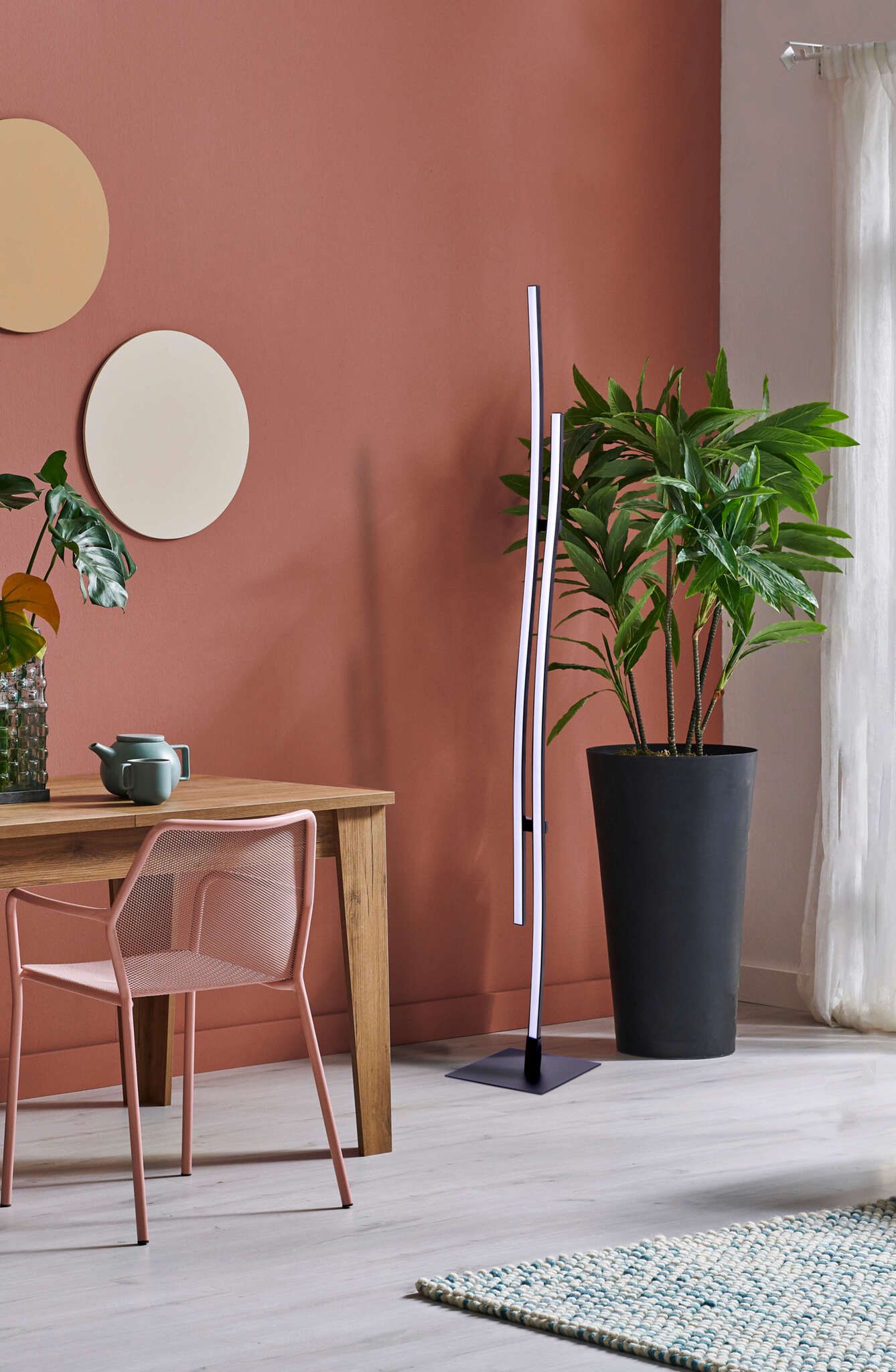 LED Stehleuchte Onda h - LED fest verbaut, IP20, Warmweiss