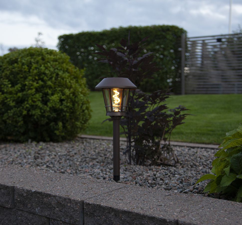 Solar Poller Fergus - IP44, Warmweiss, Dämmerungssensor
