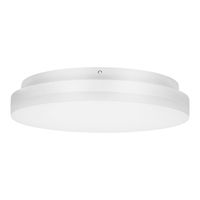 LED Not-Anbauleuchte SLICE CIRCLE III Switch - 10/18/24W, 1150/1800/2800lm, 3000/4000K, IP20, CRI >80, 110°, 1h Not, weiss, nicht dimmbar