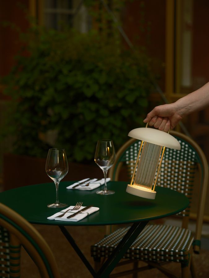 Akku Tischleuchte Mirano Beige - LED-Modul, 3000K, 150Lm, IP20