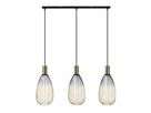 3er Pendelleuchte  WIRELLA  L: 90cm schwarz/gold - IP20, GU10, Schwarz-Gold