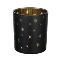 TEELICHTHALTER SW/GOLD Ø88 H-100 LUKUT - TEELICHTHALTER SW/GOLD Ø88 H-100 LUKUT