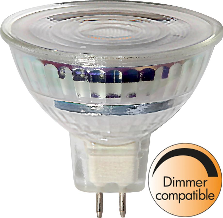 LED Leuchtmittel GU5,3 MR16 Spotlight Glass - GU5.3, 620Lm, 2700K, 7.5W, 12VAC